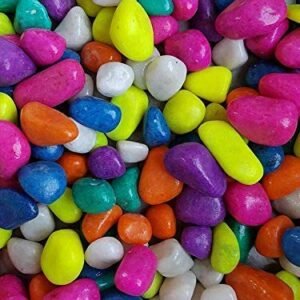 Color Stone Multicolour Pebbles Stone for Decoration Garden Plants Pots Home Decor 250 g