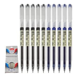Flair GLASS GEL PEN 10 PIECES BLACK