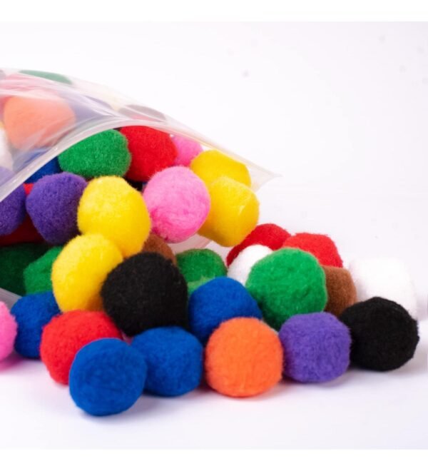 Pom Poms - Multicolor Pack of 4