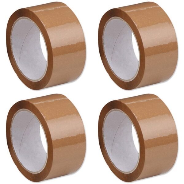 ADHESIVE PACKING BROWN TAPE 3 Inch Pack of 4