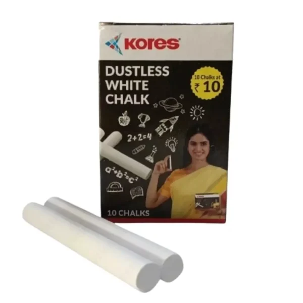 KORES DUSTLESS WHITE CHALK Pack of 1