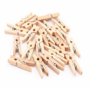 Decorative Wooden Clip  Pack of 6
