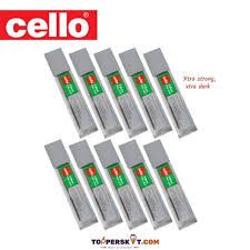 Cello Mechanical Pencil Leads 0.9 mm X-TRA STRONG. XTRA DARK Pack of 10