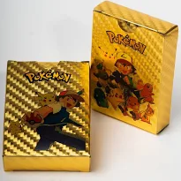 55 pcs Pokemon Card Box Playing Card  (Gold)