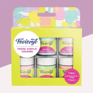 Fevicryl's Pastel Acrylic Colours  ( Pack of 6 )