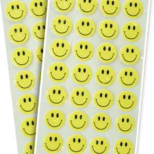 Smiley Sticker sheet Self Adhesive Sticker 100 Pcs (Pack of 2)